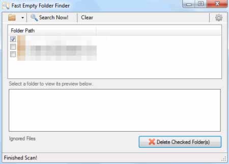 Fast-Empty-Folder-Finder